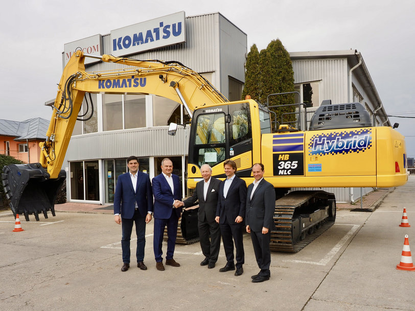 Komatsu Europe gibt die Übernahme des rumänischen Baumaschinenhändlers Marcom durch die Kuhn Holding bekannt